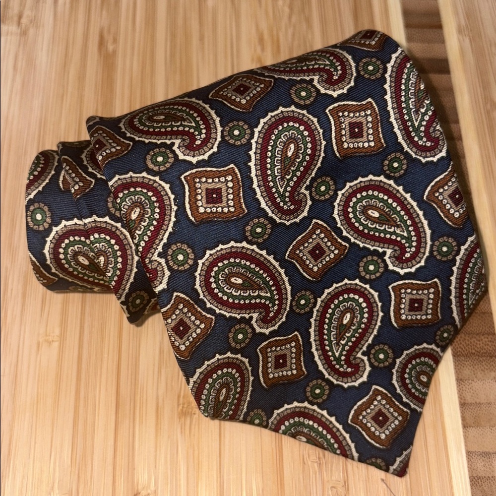 Lord & Taylor Neck Tie - Paisley, Formal, Preppy, Vintage‎